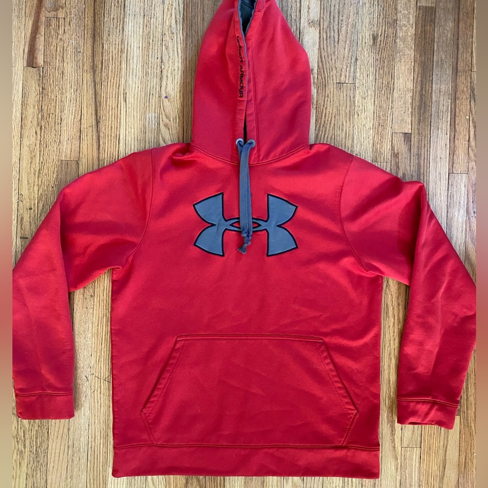 Under Armour Hoodie Red Mens Medium